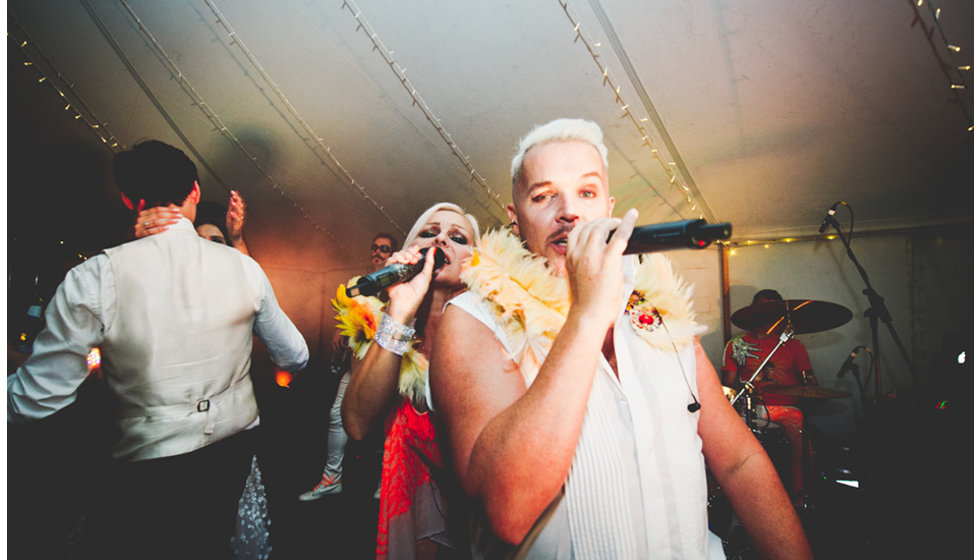 The band at the wedding