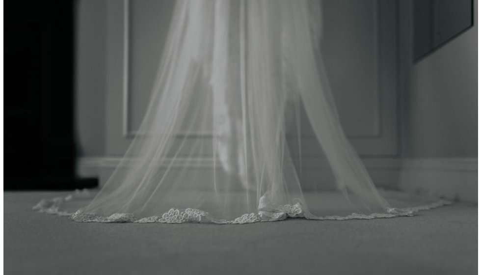 The detail of Harriet's veil. 