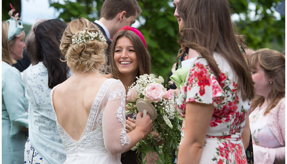 The back of Lizzie's beautiful temperley dress.