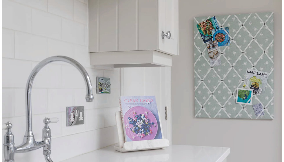 An image of a notice board in a laundry room.