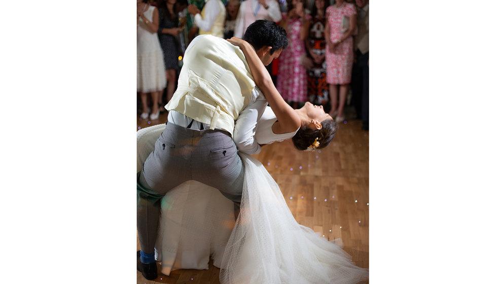 Kit and Jamie doing their first dance.