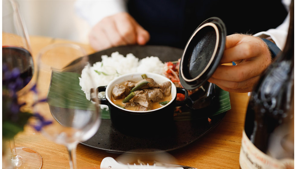 A curry served at the wedding. 