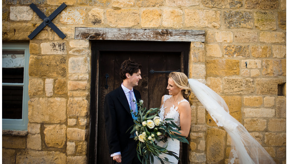 The bride and groom.