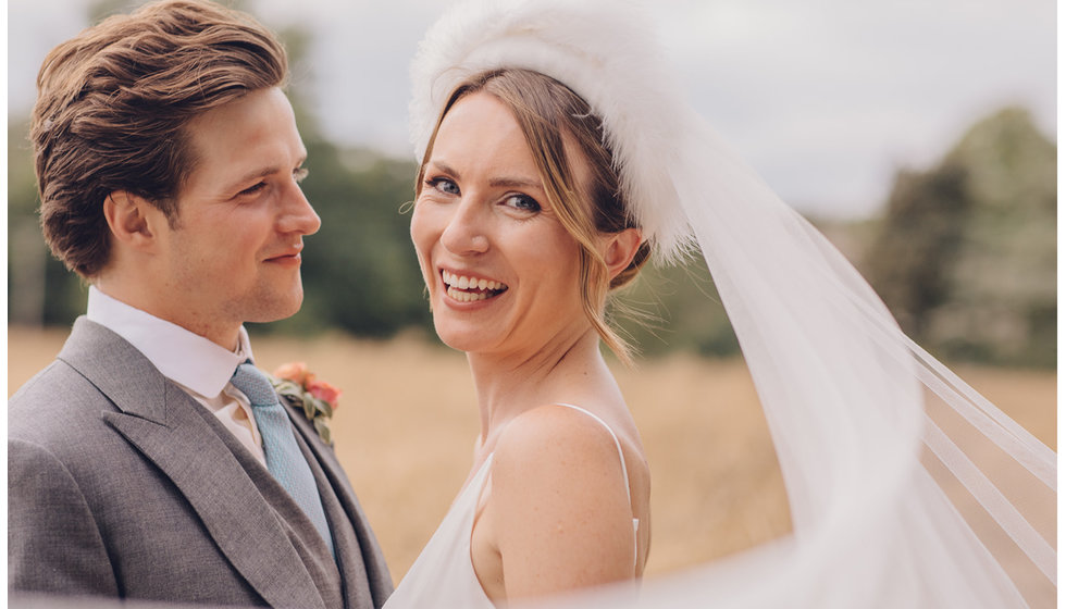 The bride's make up was natural and flawless.