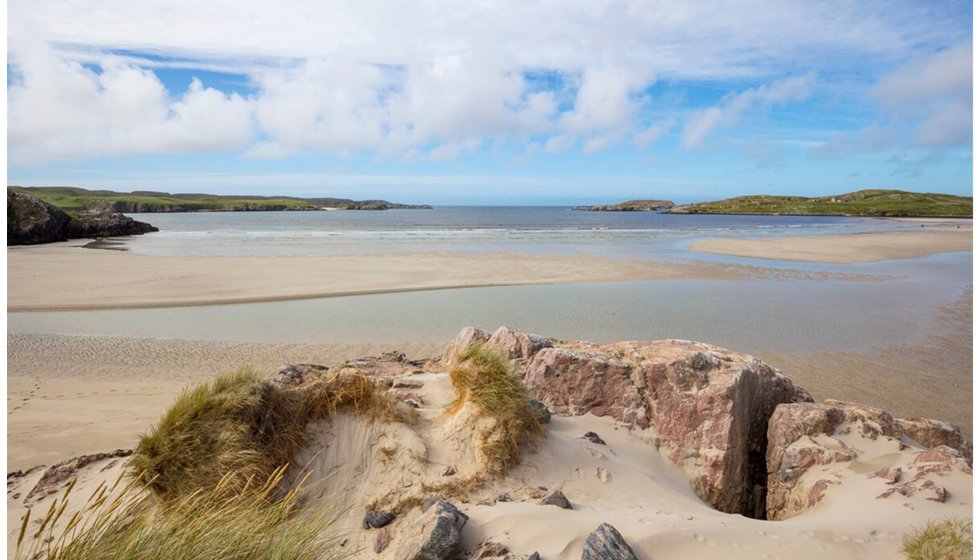 The beach in Scotland where Henry proposed to Clare.