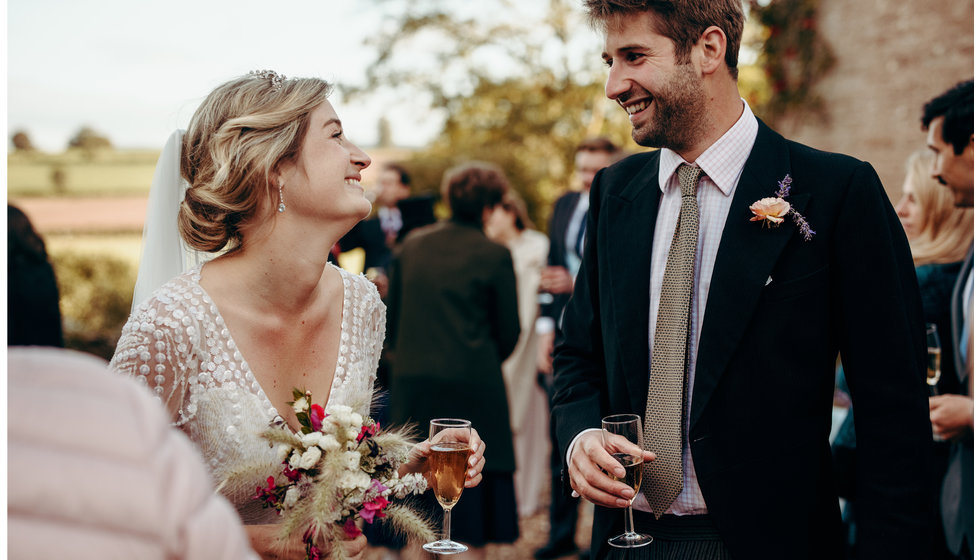 The bride and one of her guests.