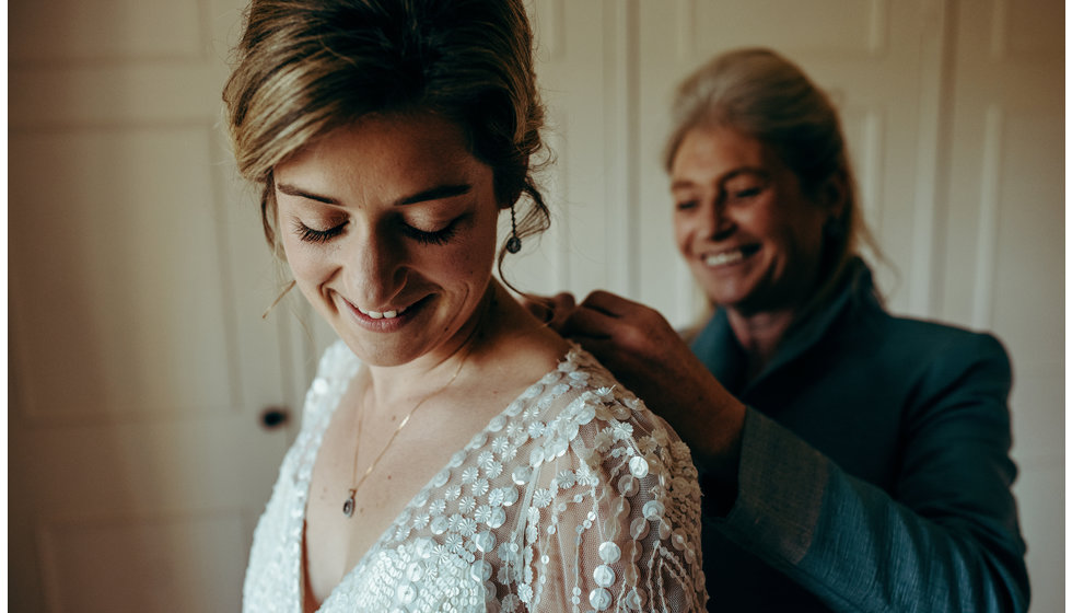 The bride and her mother before the wedding.