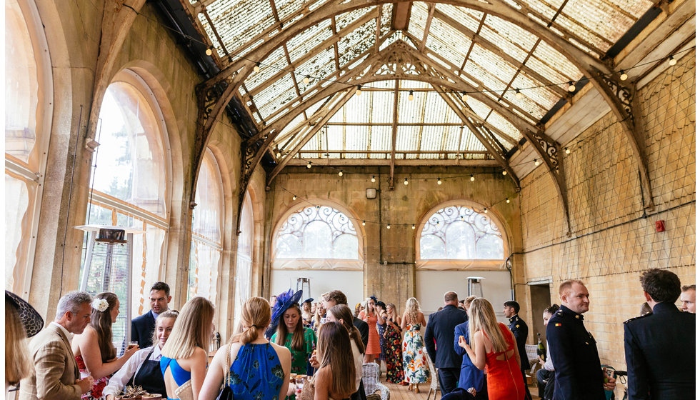 The orangery at their wedding venue. 