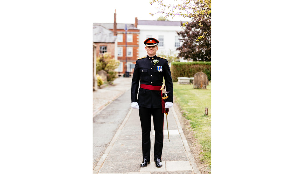 Matt in his military uniform.