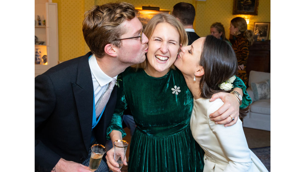 Edwina, Edward and their wedding planner Anna Willis. 