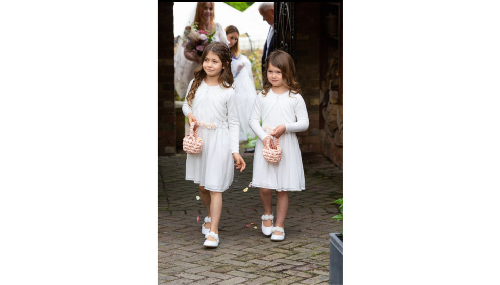 Sarah's two flower girls.