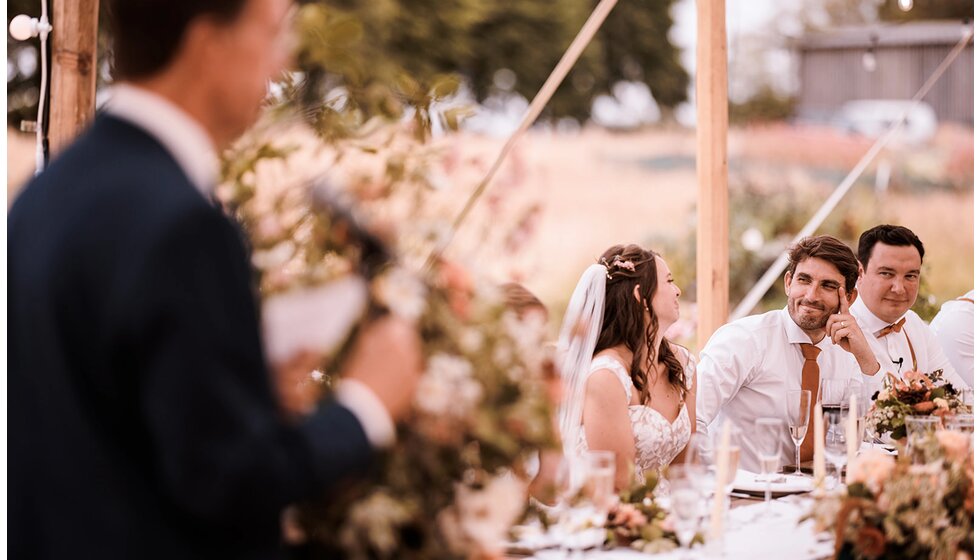 WPC Couple Kate and Andrew’s Sustainable & Locally Sourced Wedding in York: Standout Moments of Speech