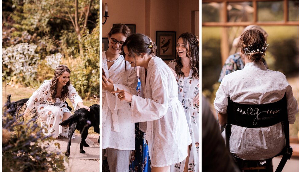 WPC Couple Kate and Andrew’s Sustainable & Locally Sourced Wedding in York: Bride Getting Ready