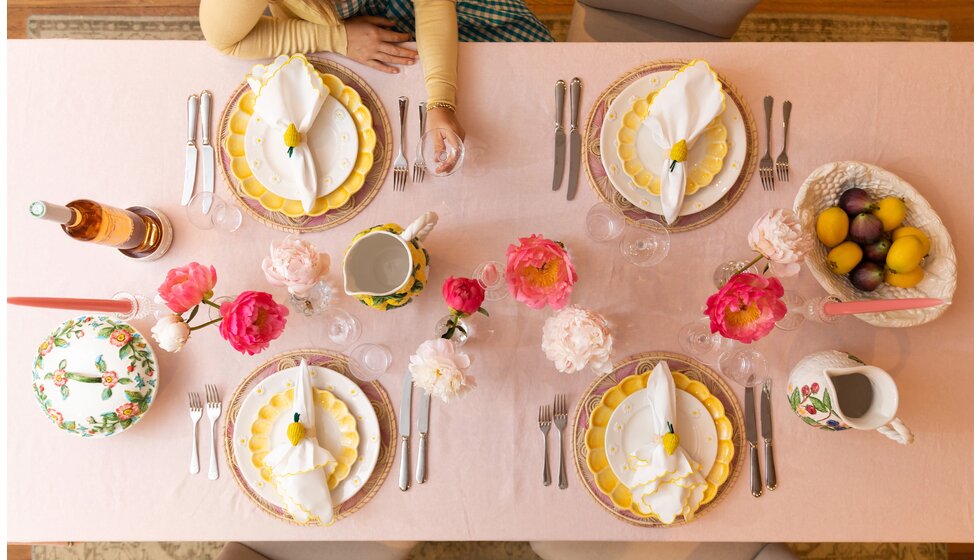 An Italian-Inspired Tablescape by Skye McAlpine: Skye McAlpine Tavola Tablescape from the Top