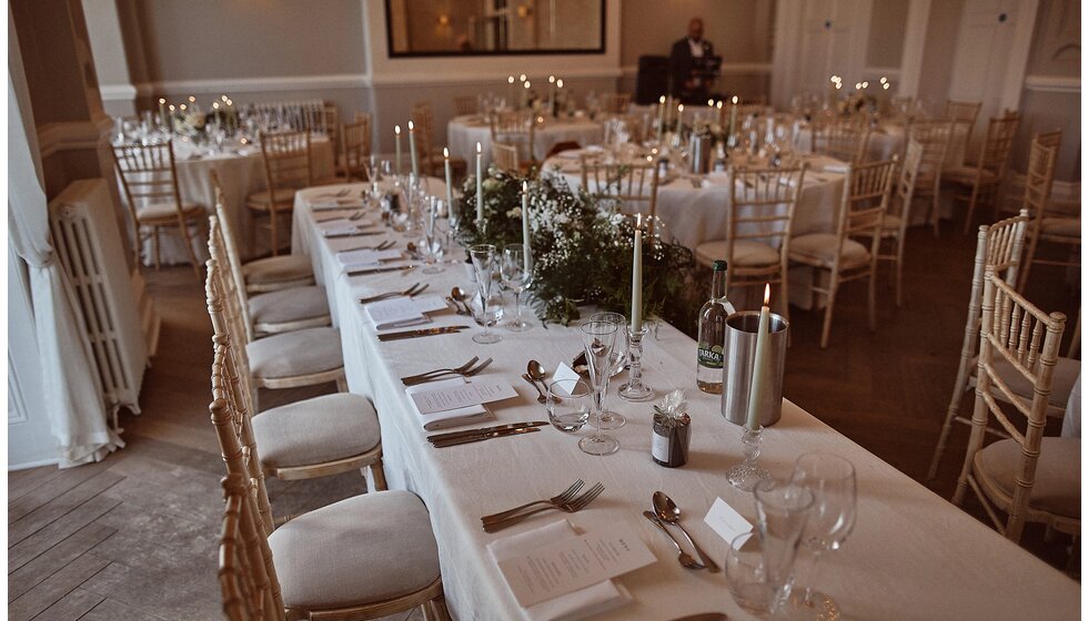 Jessica & Jack’s Idyllic Seaside Wedding in Cornwall: Wedding Decor in The Fowey Harbour Hotel