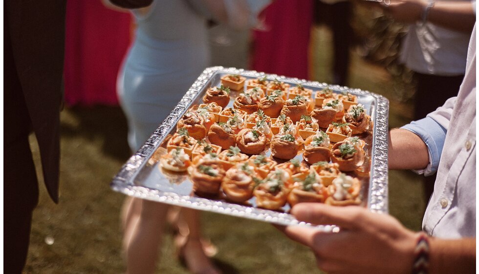 Jessica & Jack’s Idyllic Seaside Wedding in Cornwall: Wedding Catering