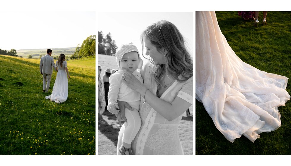 Charlotte & Harry's Magical Meadow Marquee Wedding in Oxfordshire: Bridal Fashion Details