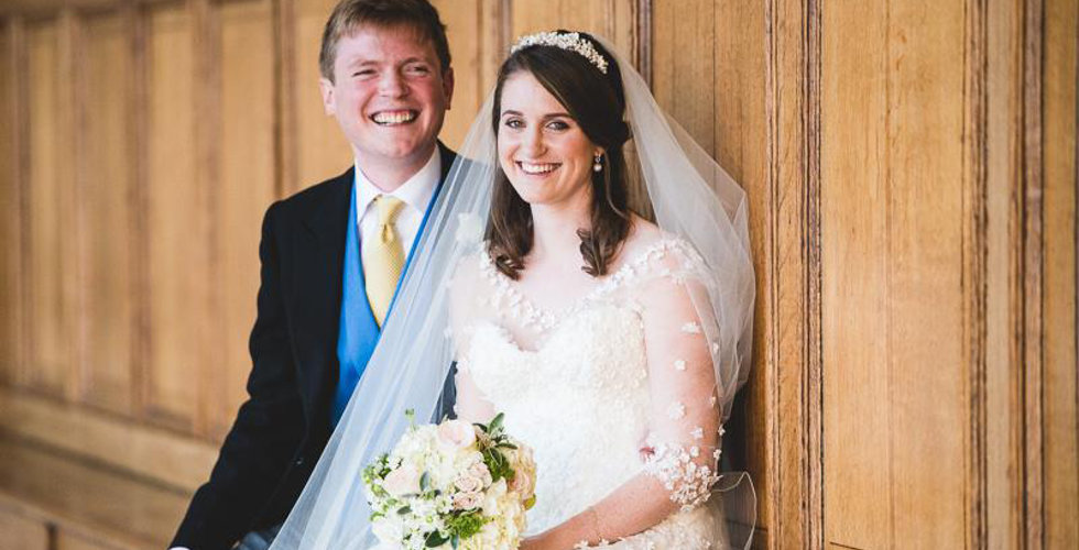 Will and Lexie outside their London Church. 